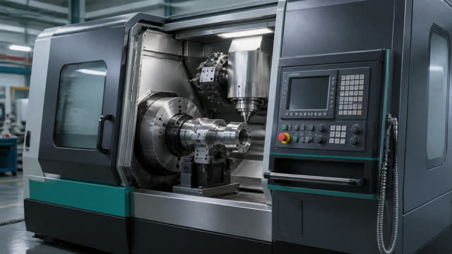 CNC turning and milling machine
