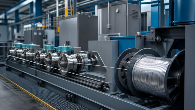 Wire drawing line