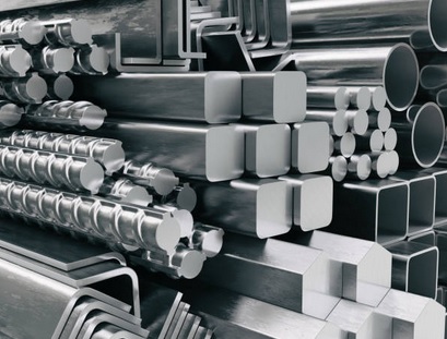 Stacked structural steel sections